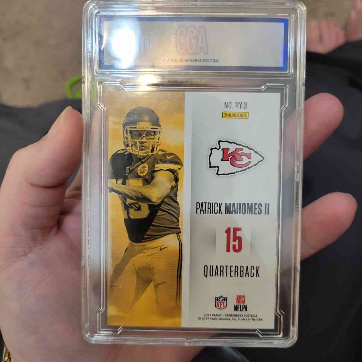 patrick mahomes rookie of the year rookie card