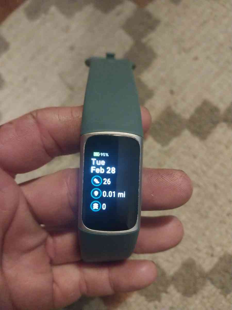 Brand New Fitbit Change 5 smartwatch with a extra