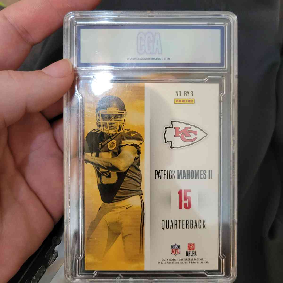 patrick mahomes rookie of the year rookie card