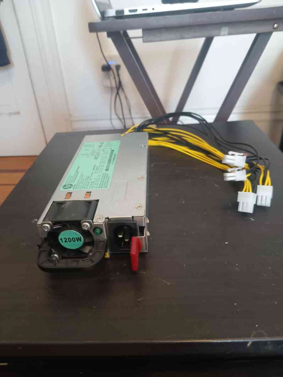 hp 1200 watt p0wer supply for the box miners