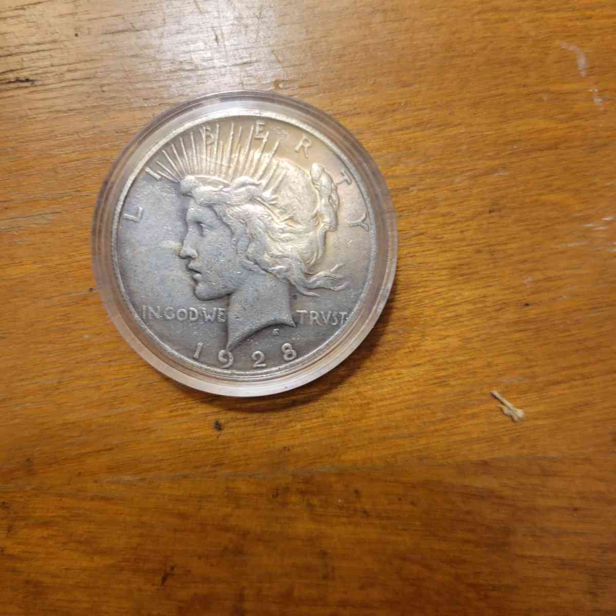 rare date 1928 s peace dollar silver