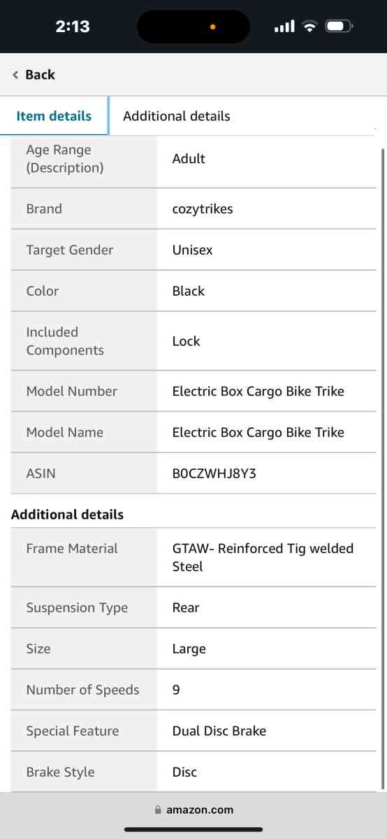lectric Box Cargo Bike Trike  Efficient Delivery Solution