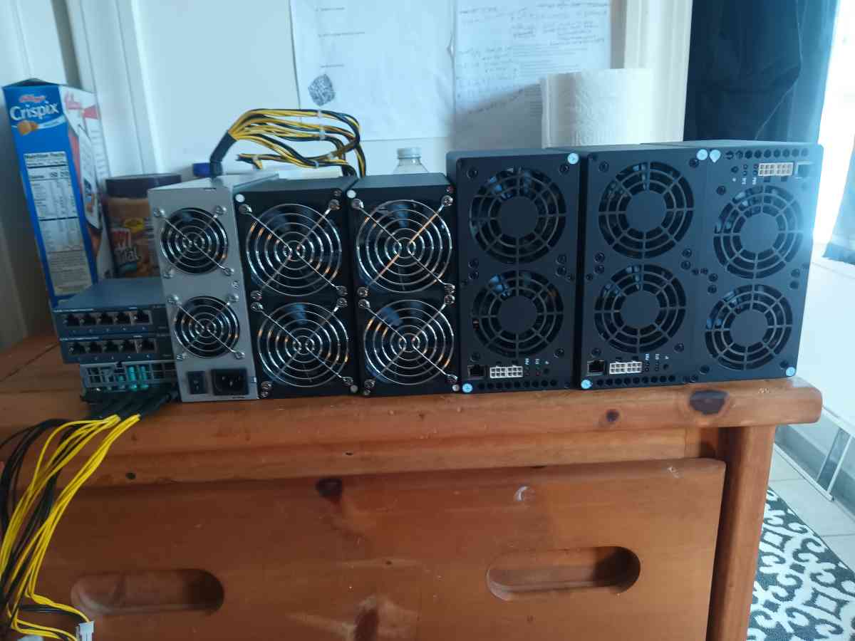 Goldshell miners and power supplies all of them
