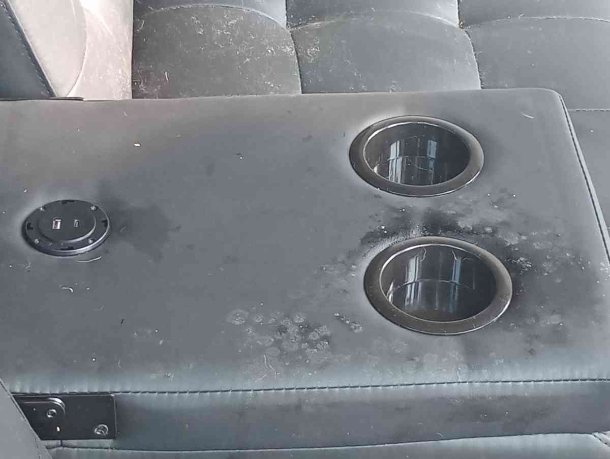 black leather futon couch