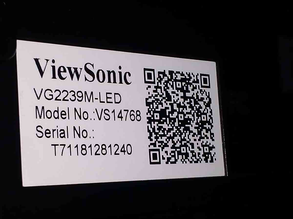 ViewSonic double computer monitor