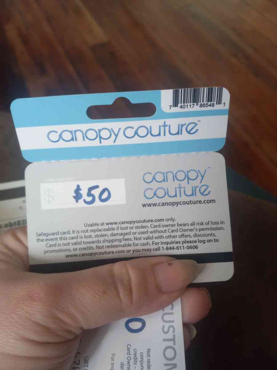 canopy couture 60 dollar gift card