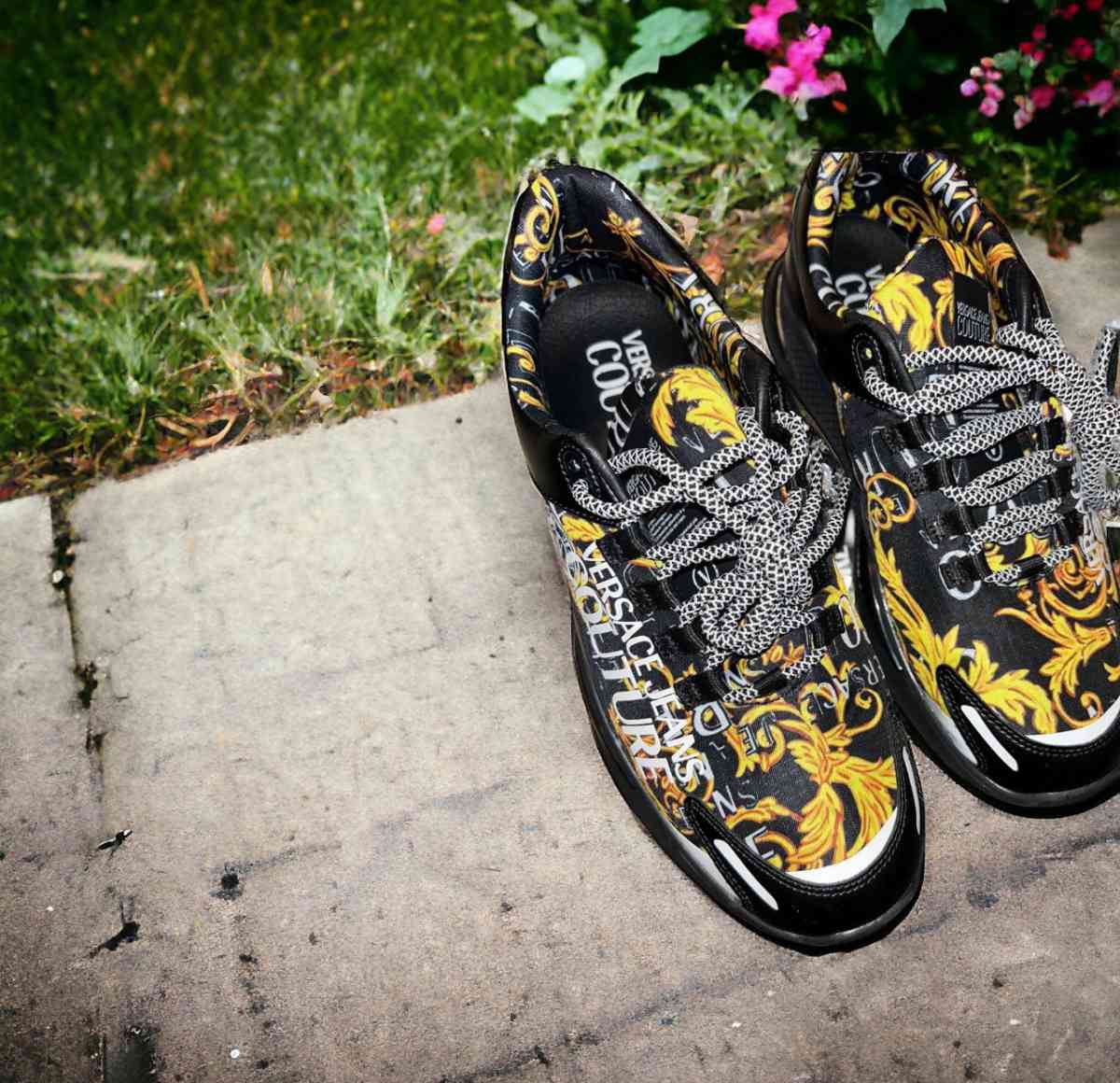 mens size 10 luxury Versace sneakers