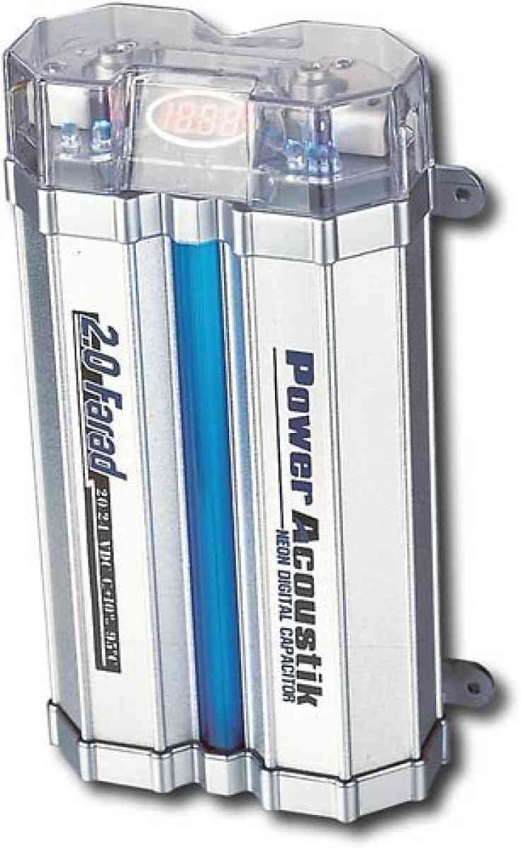 Power Acoustik Neon Digital 20 Farad Capacitor