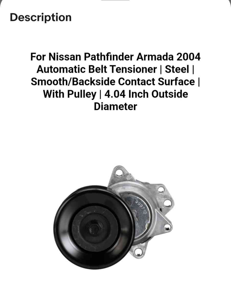 Duralast  Automatic Belt Tensioner 04 to 15 Armada Titan
