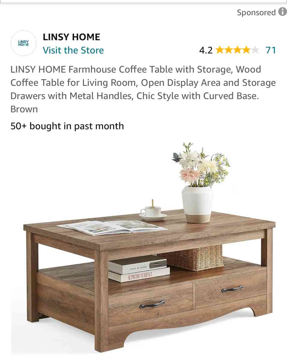 farmhouse coffee table