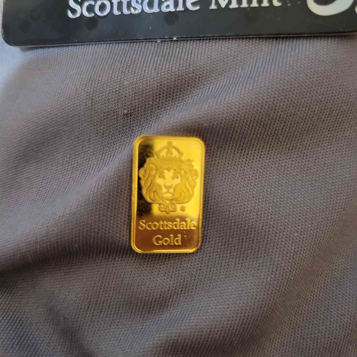 2 gram scottsdale gold bar
