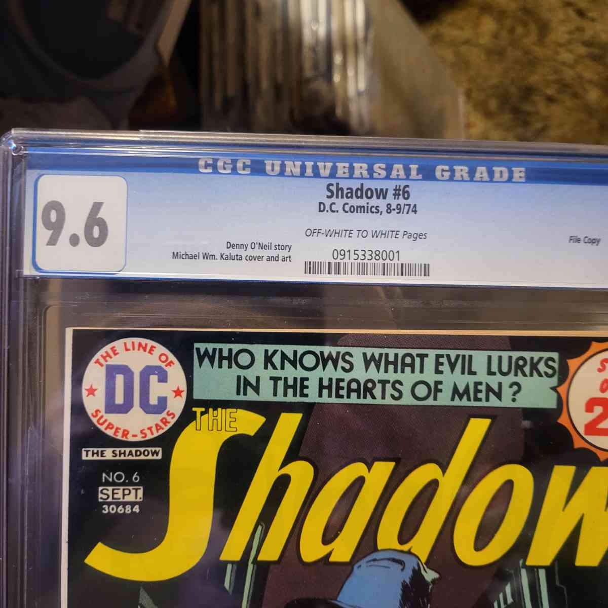 The Shadow no6 9pt6 CGC File Copy
