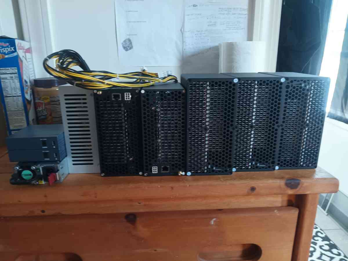 Goldshell miners and power supplies all of them