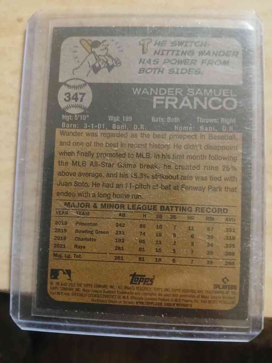 wander franco rookie cards