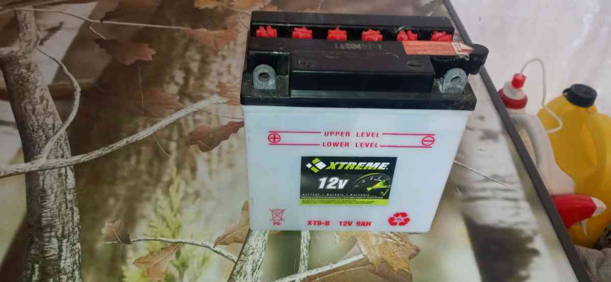 a motorcycle or scooter battery