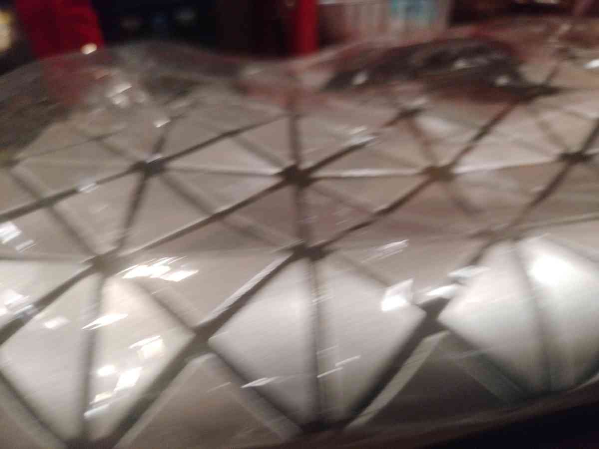 Metallic Studded Geometric Designer Backpack Bag Durable Gla