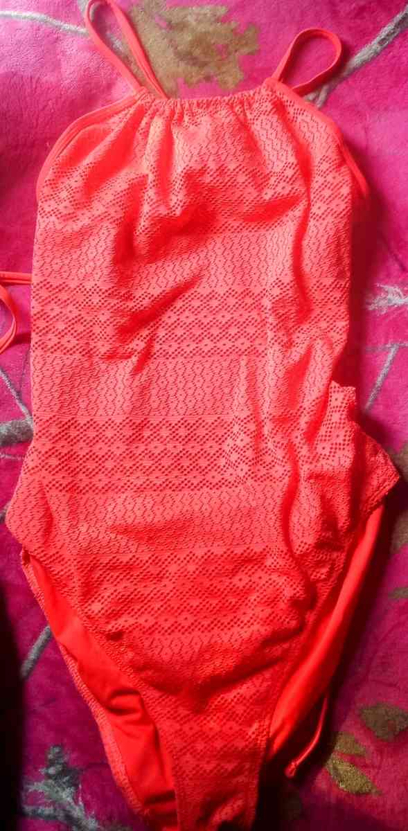 Bathing suits and two pair of sweats