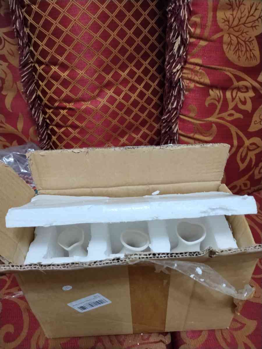 mini porcelain vase set of 3