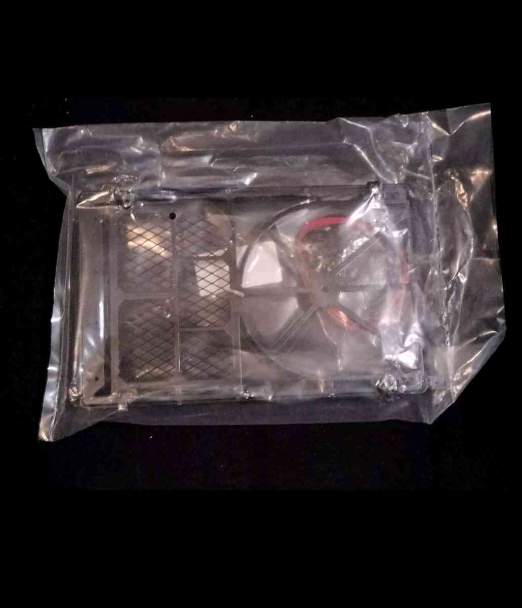 RC Rock Crawler Metal Roof Rack BLK W 4LED Lights Axial 110