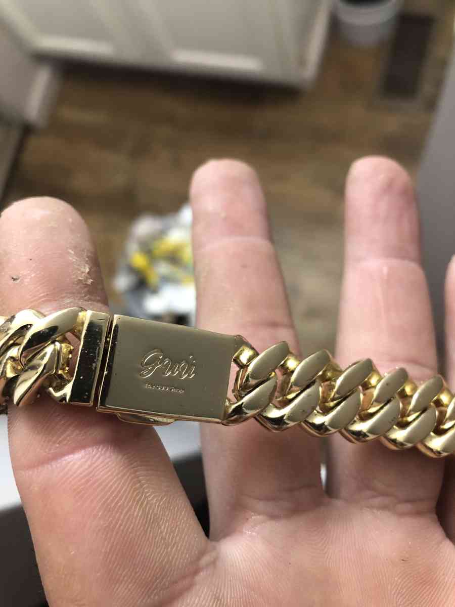 24 k gold plated diamond chain