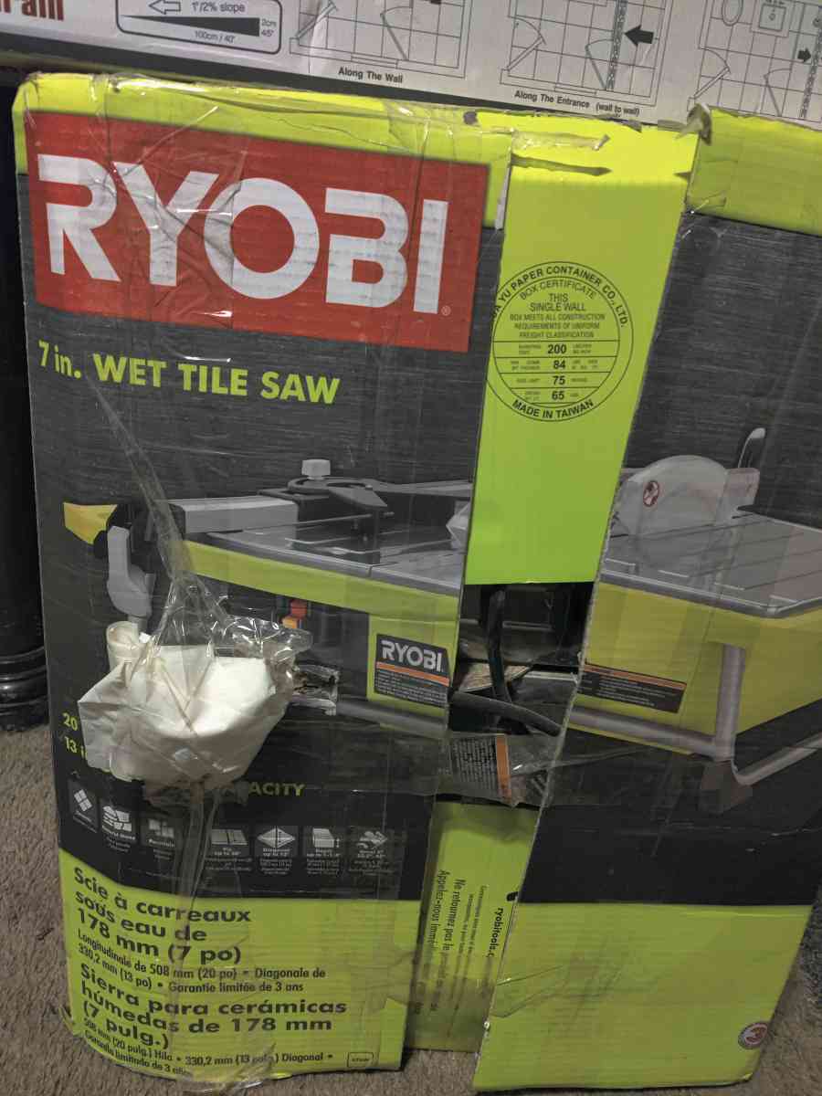 7 wet tile saw
