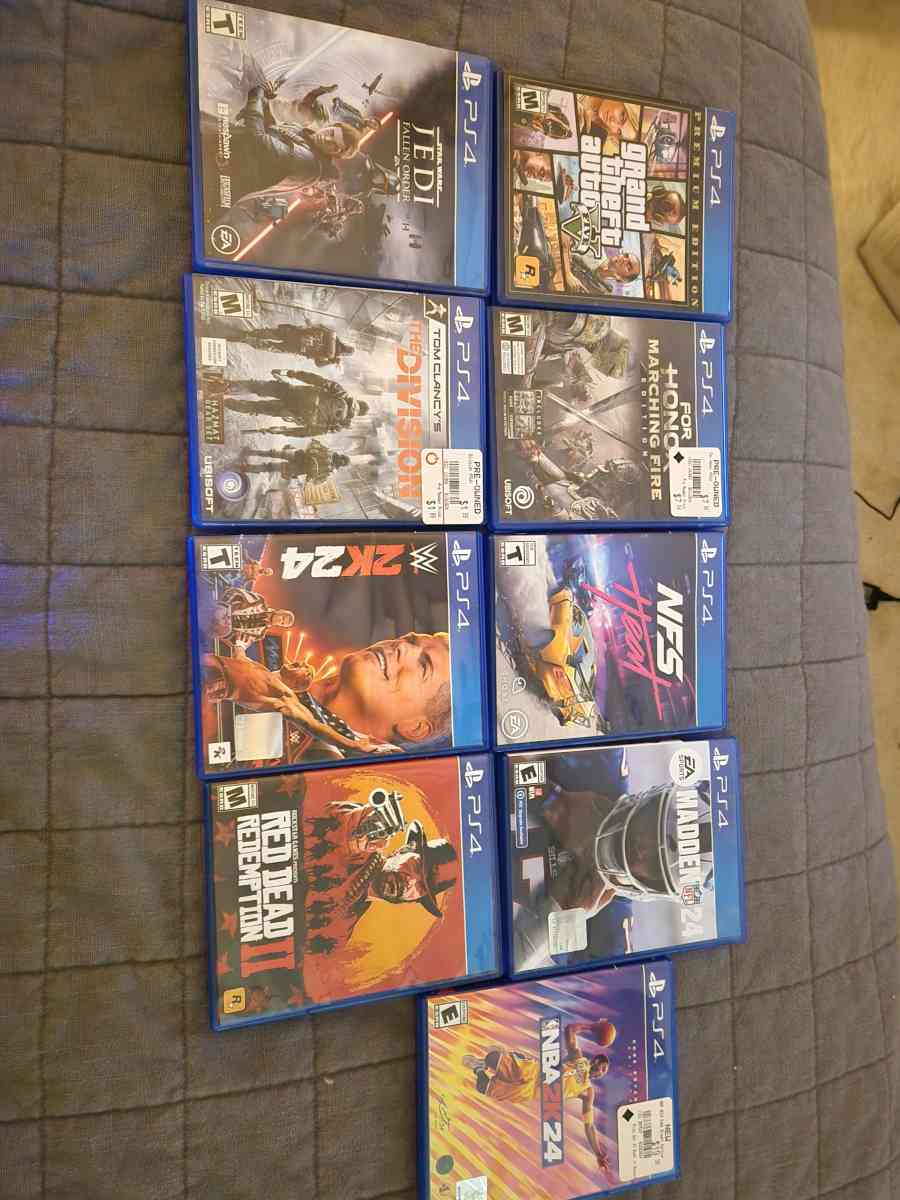 ps4 games and charging station