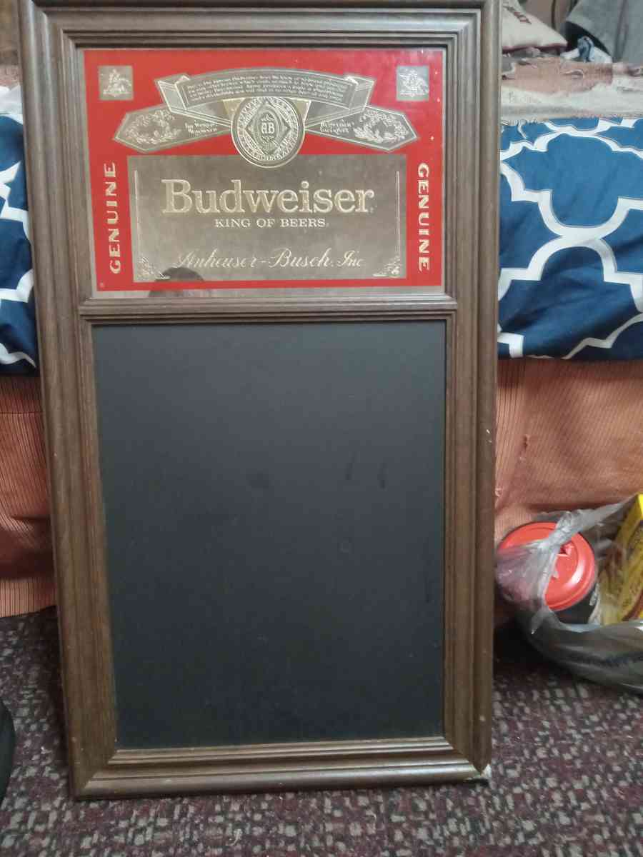 Budweiser chalkboard