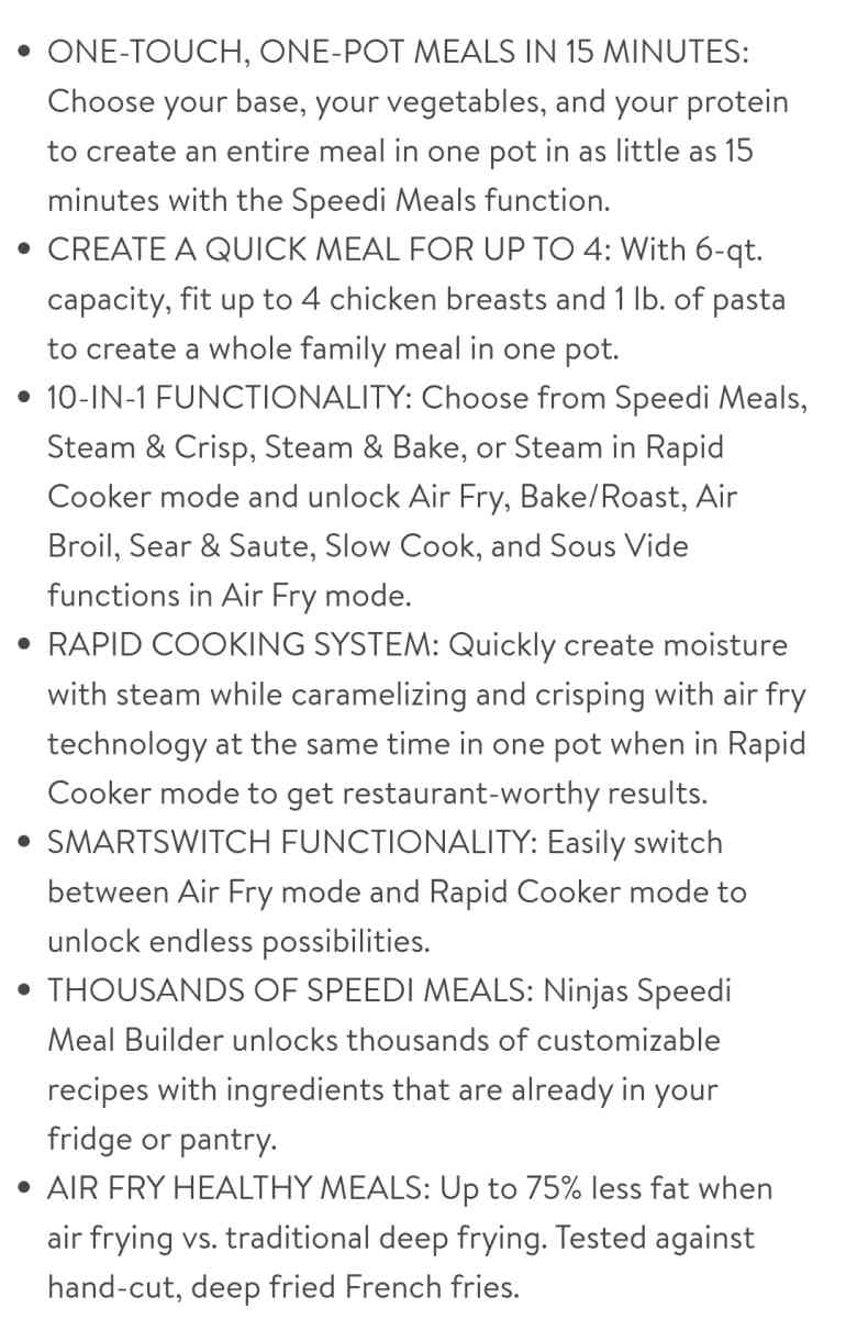 ninja air fryer saute steamer cooker