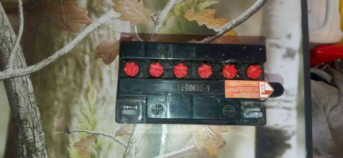 a motorcycle or scooter battery