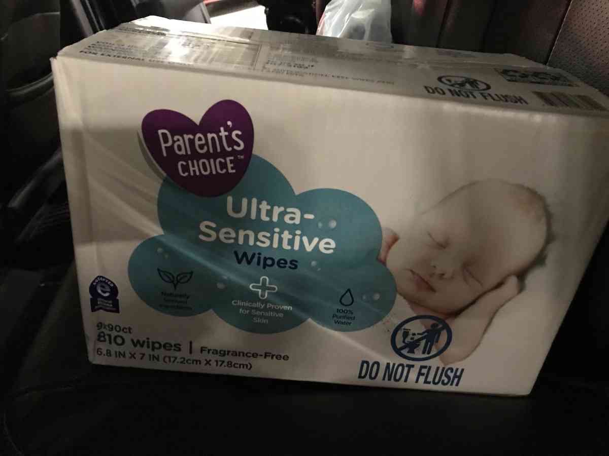 baby boxes of baby  wipes