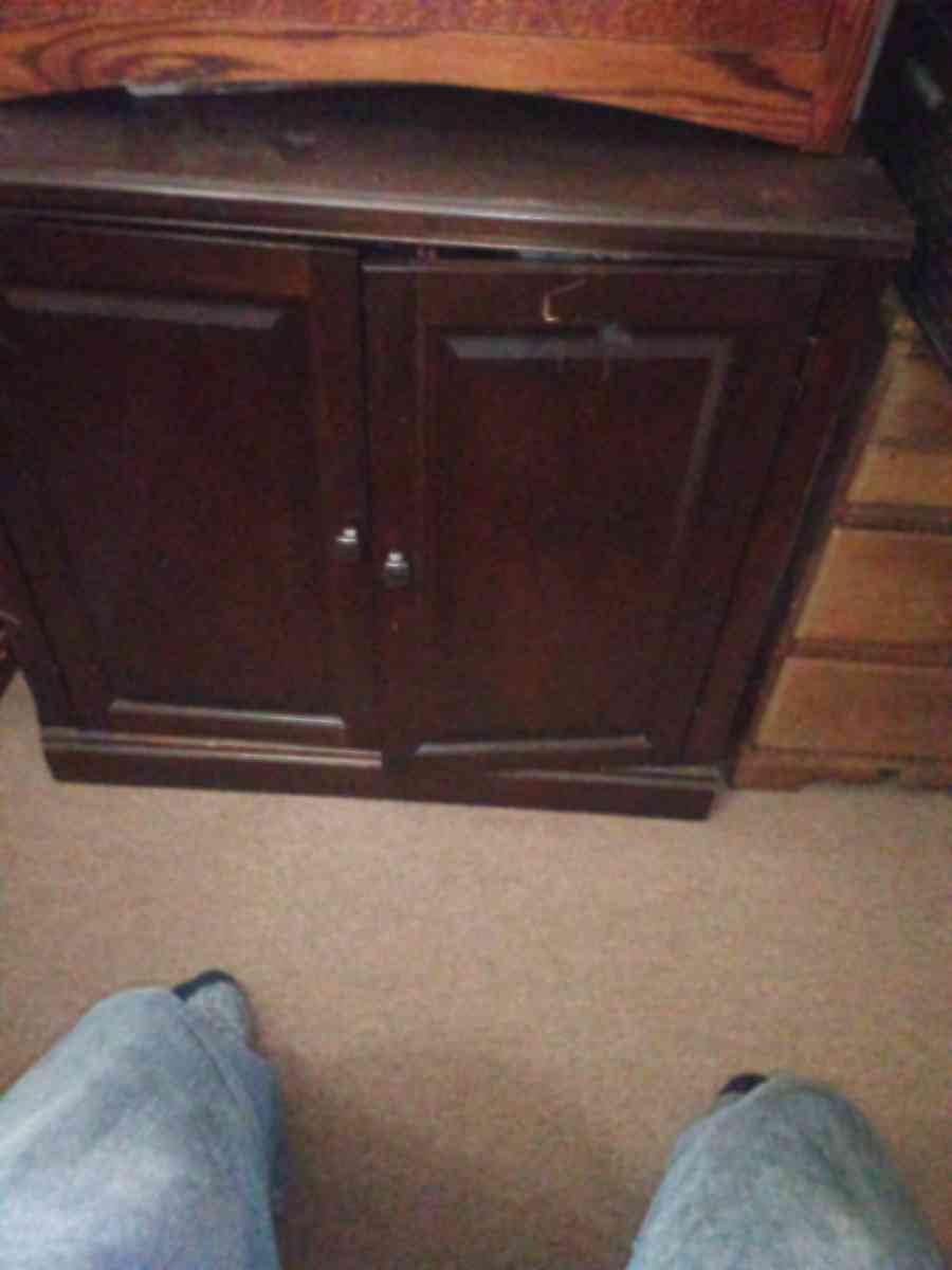 used brown cabinet