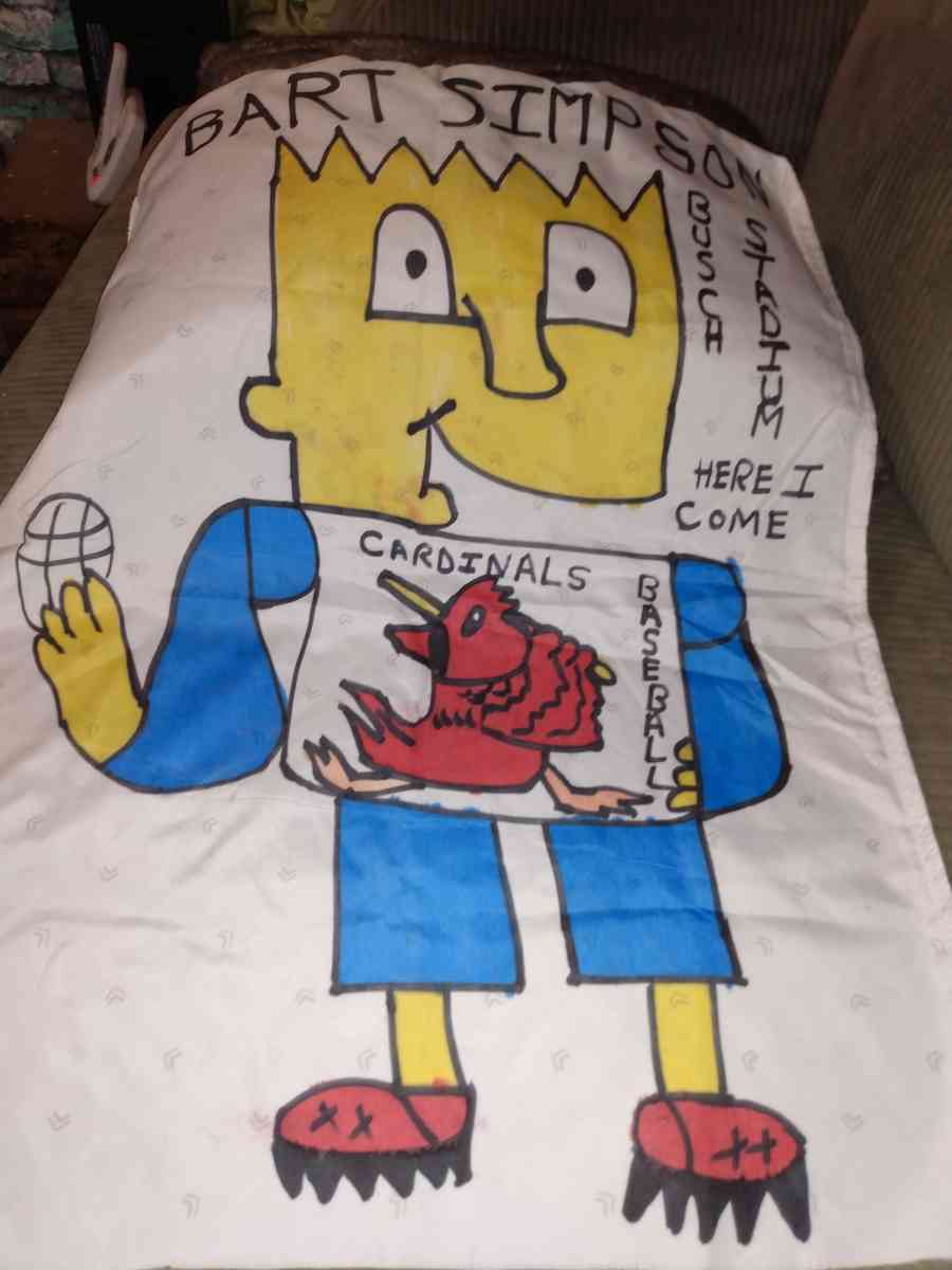 cartoon on pillows and wall hangings