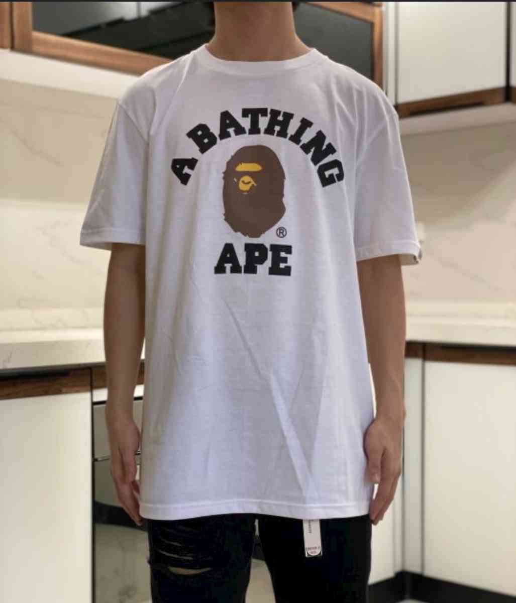 white bape shirt all sizes