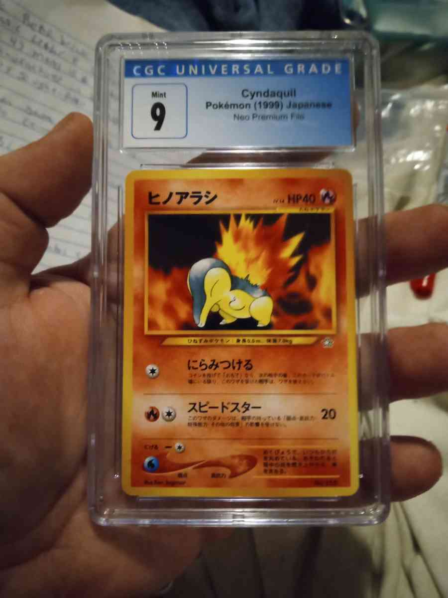 Vintage rare 1999 Japanese CYNDAQUIL CGC SLAB