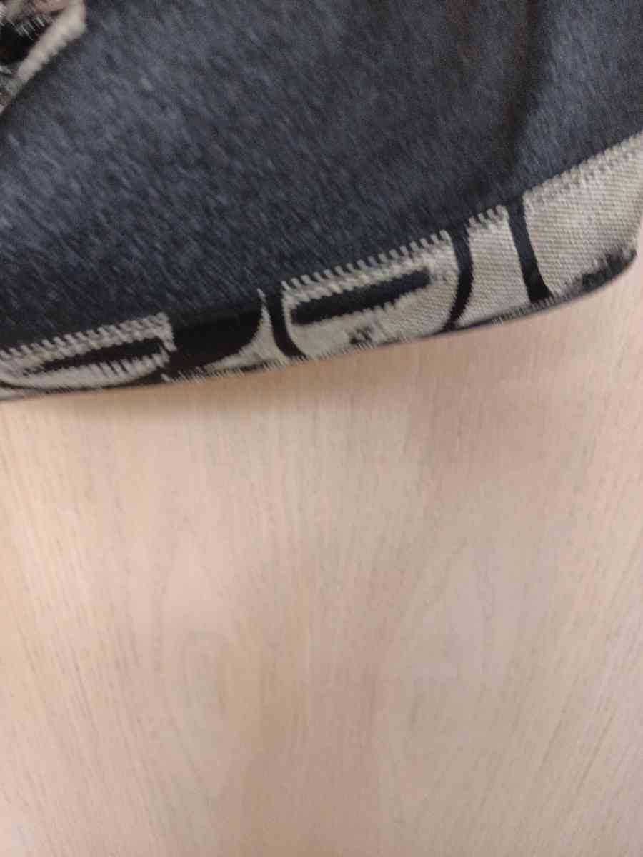 Coach beige and black canvas with leather trim