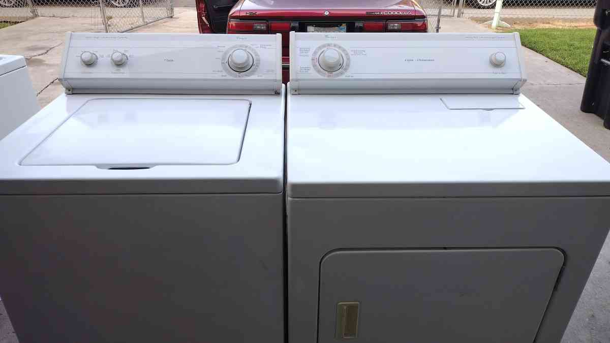 whirlpool washer and gas dryer