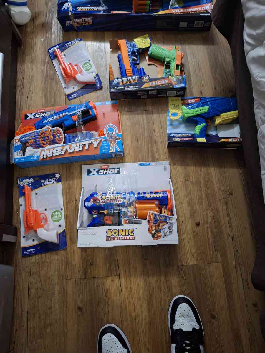 toy guns nerf etc