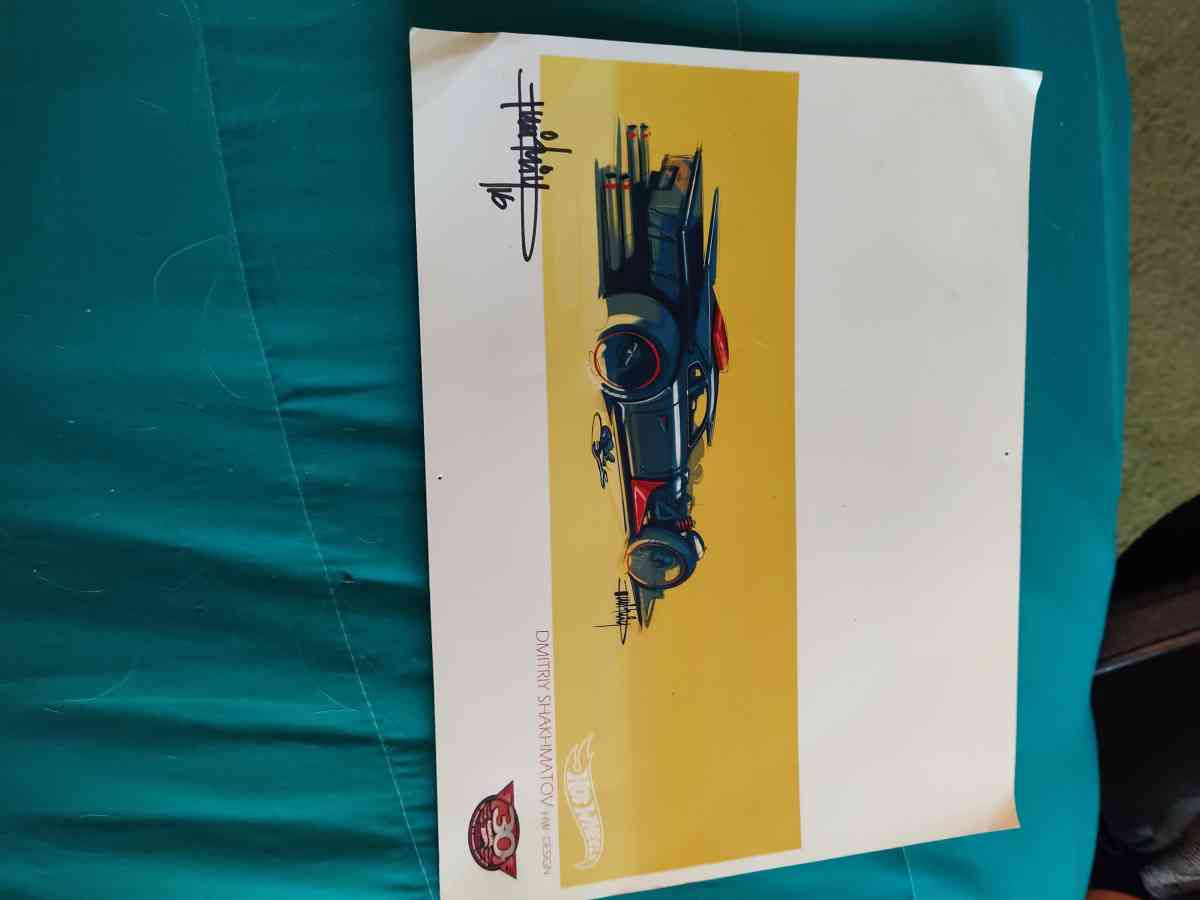 signed hot wheels pictures