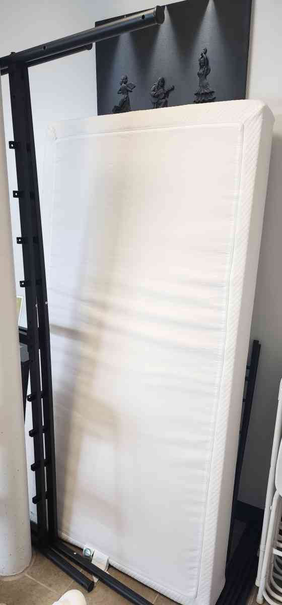 twin Memory Foam bed and frame