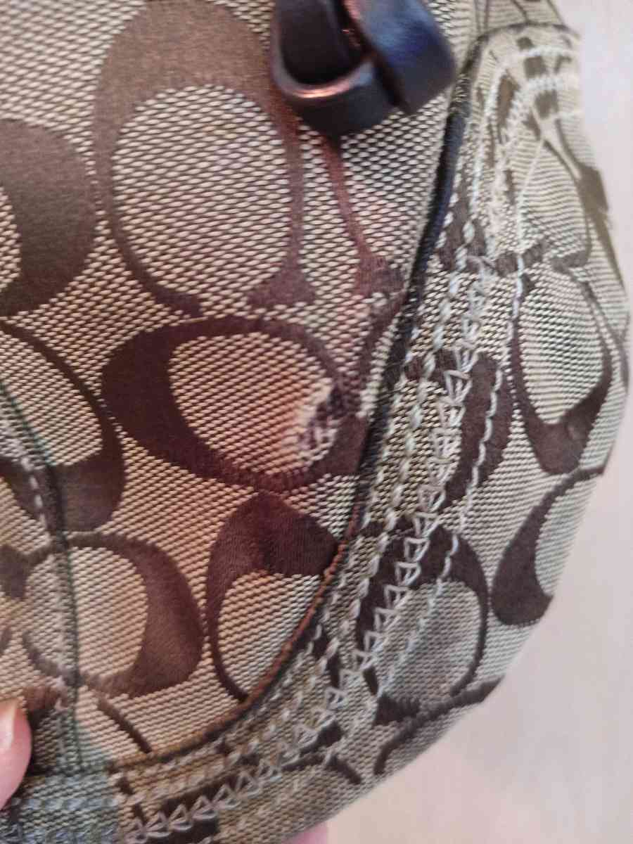 Coach canvas and leather purse