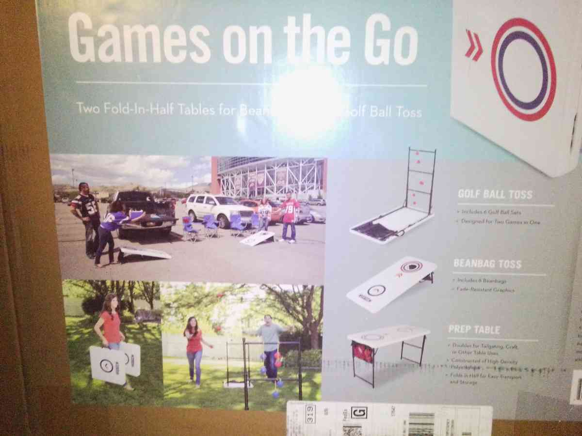 bran new corn hole golf laterall bean bag toss its metal