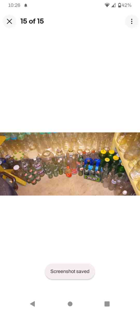 Vintage Glass Soda Bottles