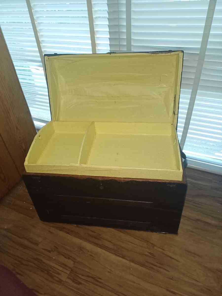 19th Century Camelback Steamer Trunk