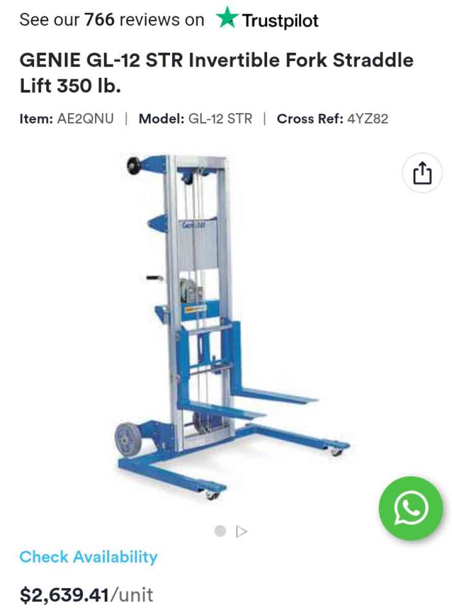 Genie material lift