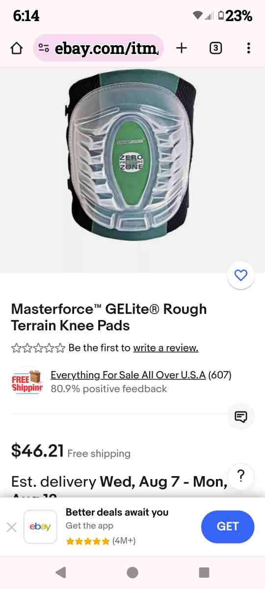 new never used knee pads