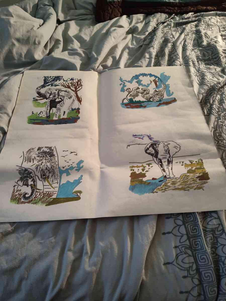 elephants collage