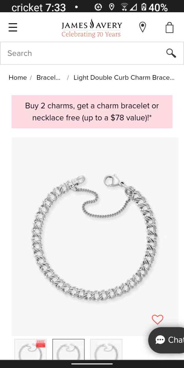 Authentic James Avery Mothers day charm bracelet