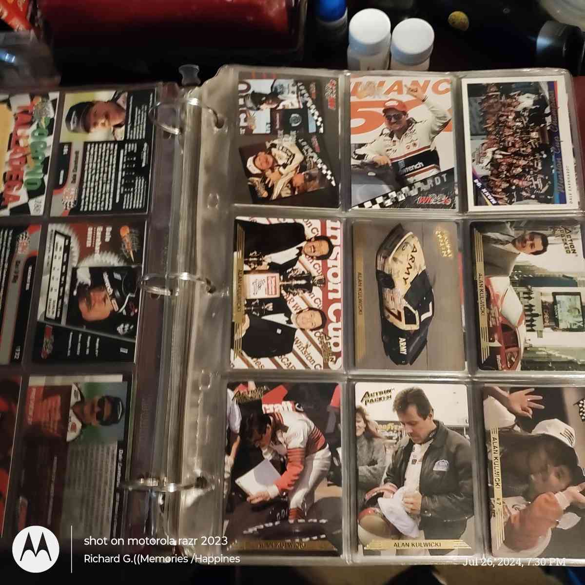 Dale Earnhardt and Junior Gordon Petty memorabilia