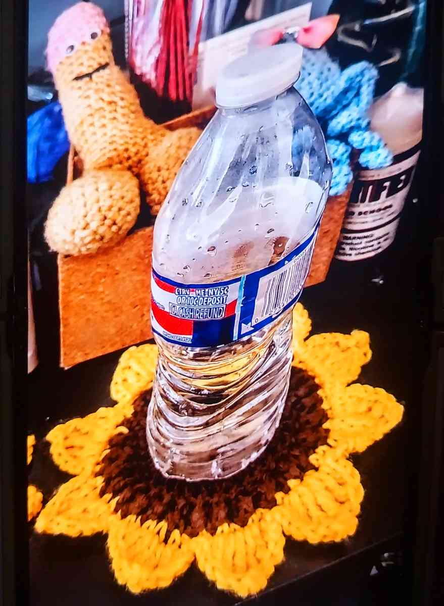 Sunflower Crochet Coasters