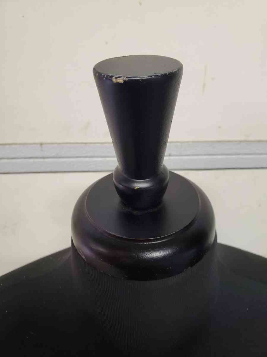 Mens Black Mannequin  Suit Form W Neck Block  RRR Apparel